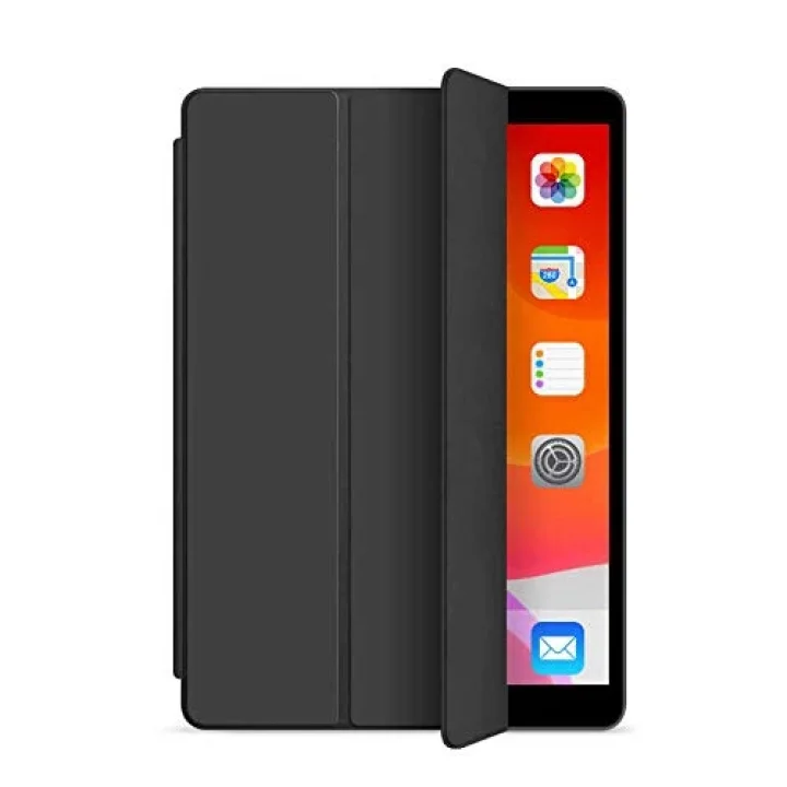 Apple iPad 9. Nesil 10.2 ile uyumlu Kılıf Lansman Leather Case A2602 A2603 A2604 A2605 Siyah