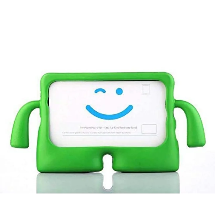 Apple iPad Mini 4 ile uyumlu Kılıf Çocuklara Özel Silikon Case A1538 A1550 Yeşil