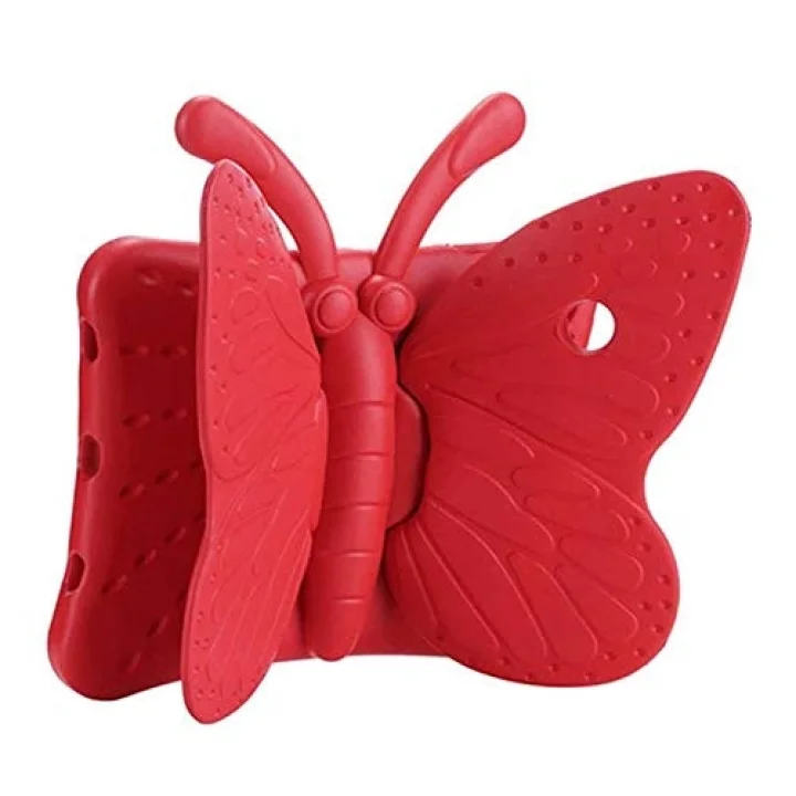 Apple iPad Mini 4 ile uyumlu Kılıf Kelebek Desen Case A1538 A1550 Sarı