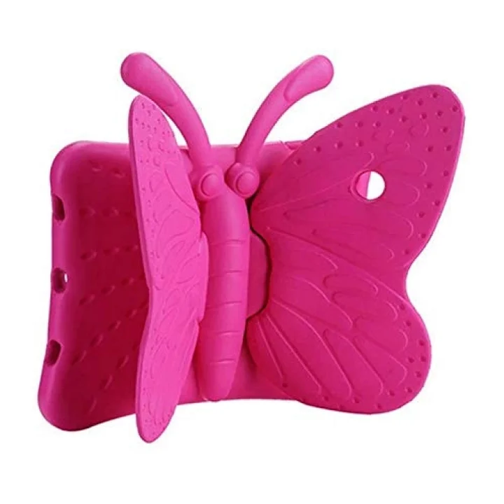 Apple iPad Mini 4 ile uyumlu Kılıf Kelebek Desen Case A1538 A1550 Sarı