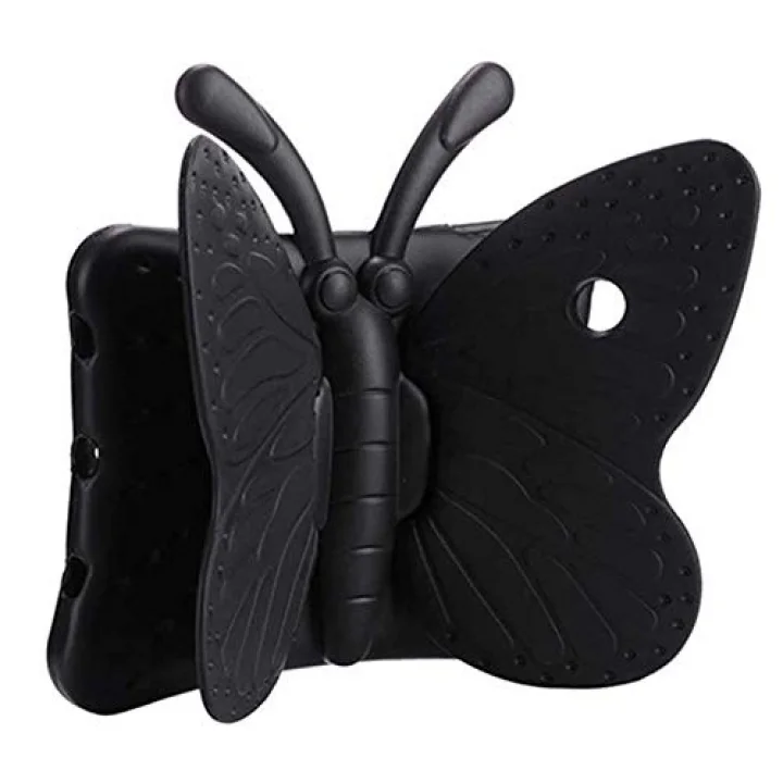 Apple iPad Mini 4 ile uyumlu Kılıf Kelebek Desen Case A1538 A1550 Sarı