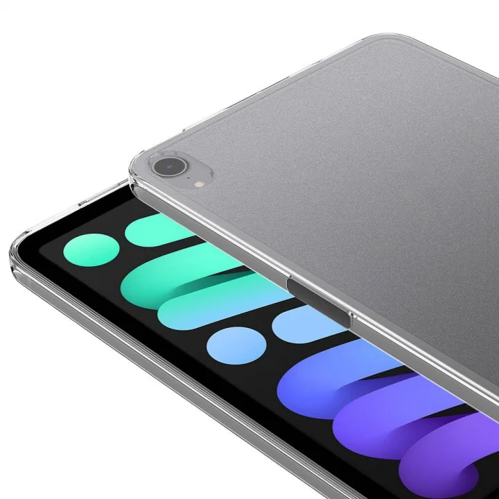 Apple iPad Mini 7 Mini 6 ile uyumlu Kılıf Tablet Hibrit Silikon Case Kapak 2021-2024 Renksiz