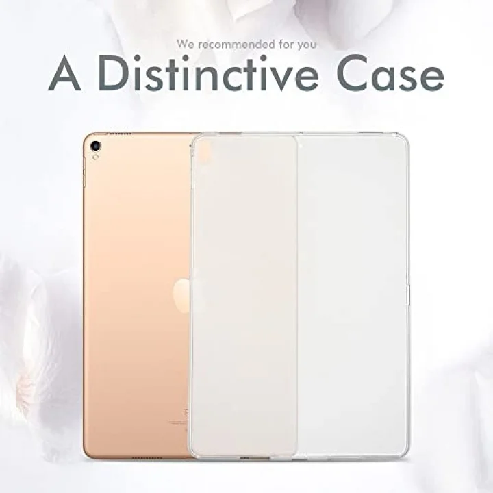 Apple iPad Pro 10.5 ile uyumlu Kılıf Tablet Hibrit Silikon Case A1701 A1709 A1852 Renksiz