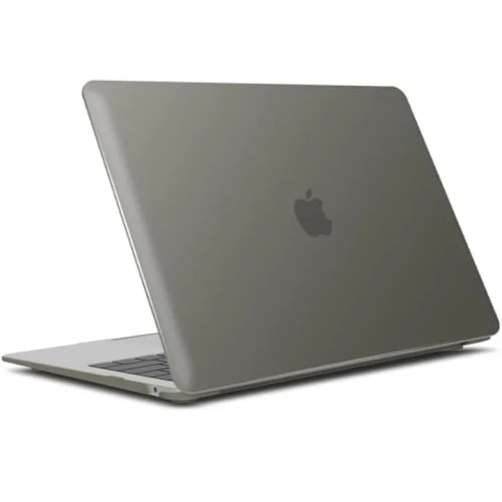 Apple Macbook Air 13.3inç A1932 A2179 2020 ile uyumlu Kılıf Mat Ön Arka Kapak Gri