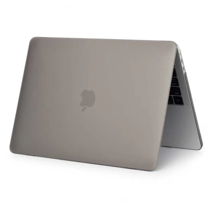 Apple Macbook Air 13.3inç A1932 A2179 2020 ile uyumlu Kılıf Mat Ön Arka Kapak Gri