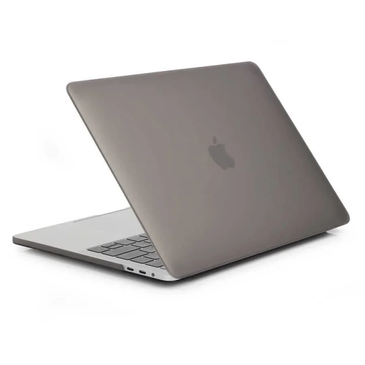 Apple Macbook Air 13.3inç M1 A2337 2021 ile uyumlu Kılıf Mat Ön Arka Kapak Gri