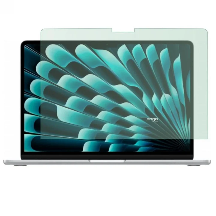 Apple Macbook Air 15 İnç İle Uyumlu Ekran Koruyucu Notebook, 9H Temperli Kırılmaz Esnek Nano Cam, Çizilmeye Ve Darbeye Dayanıklı Laptop Koruma, HD Şeffaf M2, M3, M4, M5
