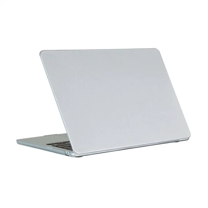 Apple Macbook Pro 13.3inç A2338 A2251 A2289 ile uyumlu Kılıf Premium İnce PC Mat Bottom Kapak Gri