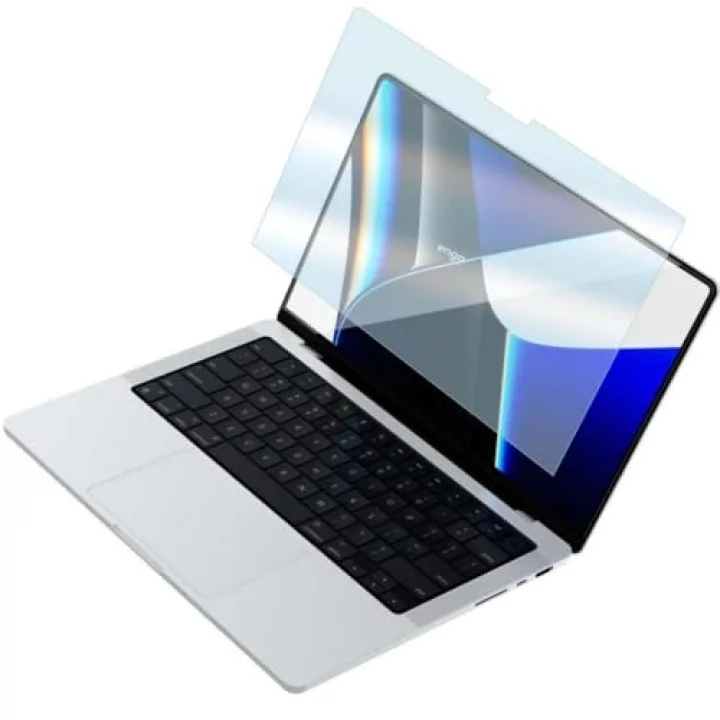 Apple Macbook Pro 14.2 İnç İle Uyumlu Ekran Koruyucu Notebook, 9H Temperli Kırılmaz Esnek Nano Cam, Çizilmeye Ve Darbeye Dayanıklı Laptop Koruma, HD Şeffaf M4