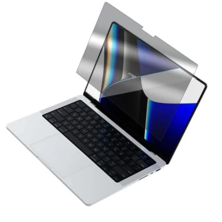 Apple Macbook Pro M1 M2 M3 M4 M5 16 İnç İle Uyumlu Hayalet Ekran Koruyucu Notebook, Yandan Görünmeyen Anti-Spy Gizlilik (Privacy) Laptop Koruması, 9H Temperli Nano Kırılmaz Esnek Cam