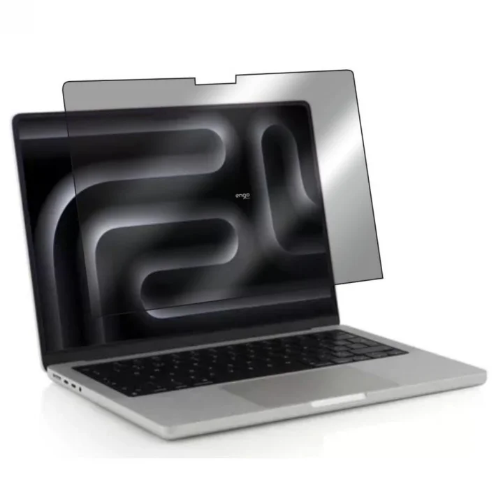 Apple Macbook Pro M1 M2 M3 M4 M5 16 İnç İle Uyumlu Hayalet Ekran Koruyucu Notebook, Yandan Görünmeyen Anti-Spy Gizlilik (Privacy) Laptop Koruması, 9H Temperli Nano Kırılmaz Esnek Cam