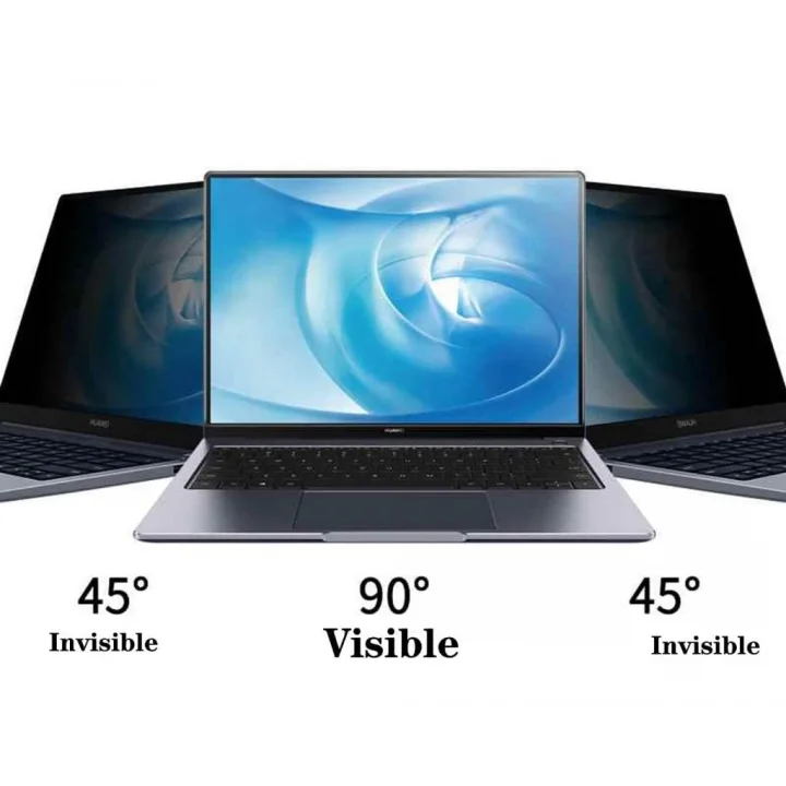 Apple Macbook Pro M2 Pro 14.2 İnç İle Uyumlu Hayalet Ekran Koruyucu Notebook, Yandan Görünmeyen Anti-Spy Gizlilik (Privacy) Laptop Koruması, 9H Temperli Nano Kırılmaz Esnek Cam 16:10