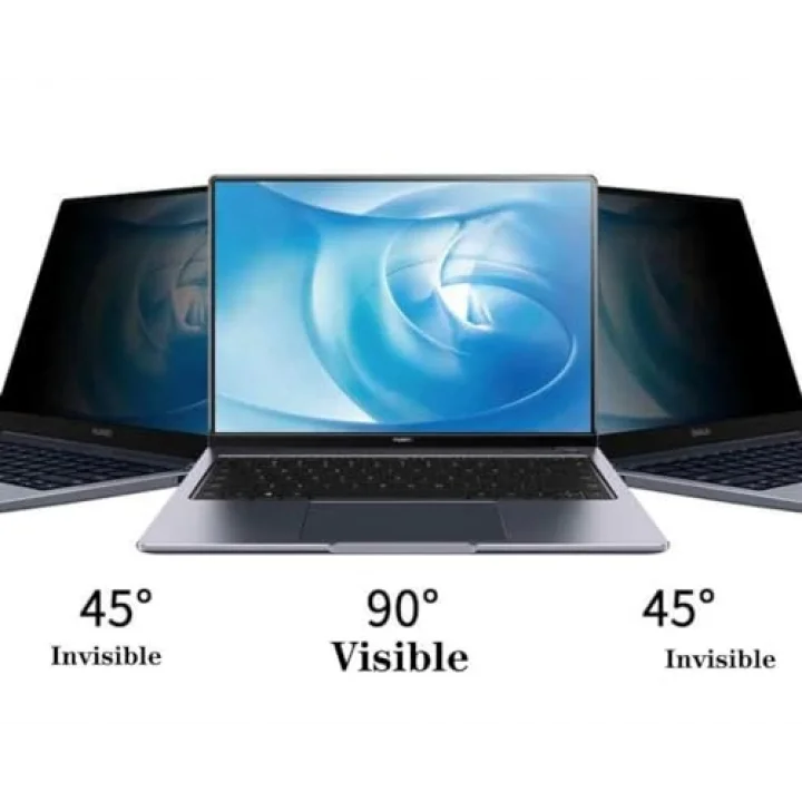 Apple Macbook Pro M3 Pro 16.2 İnç İle Uyumlu Hayalet Ekran Koruyucu Notebook, Yandan Görünmeyen Anti-Spy Gizlilik (Privacy) Laptop Koruması, 9H Temperli Nano Kırılmaz Esnek Cam 16:10