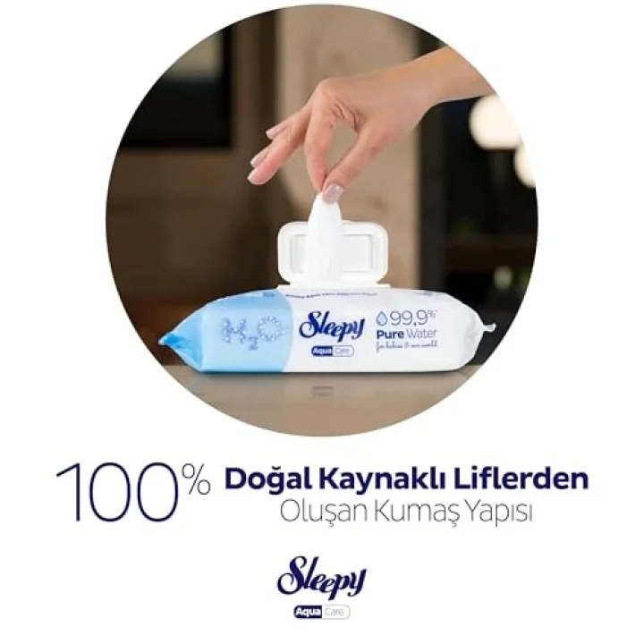 AquaCare H2O Yenidoğan Islak Bebek Havlusu 12x50