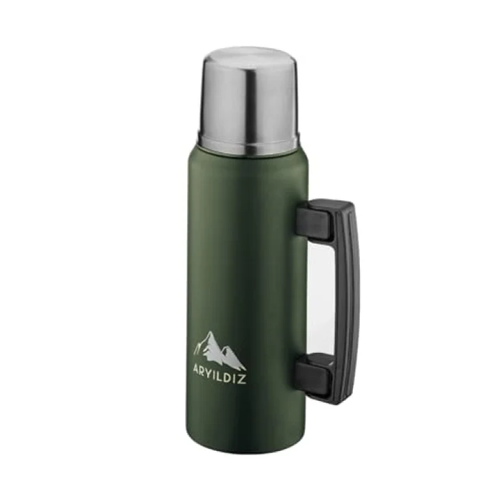 Ar Yıldız Nature Camp Taşınabilir Termos Yeşil 1 Litre