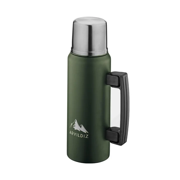 Ar Yıldız Nature Camp Taşınabilir Termos Yeşil 1 Litre