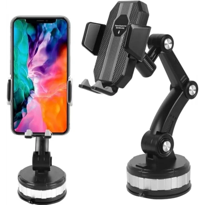 ARABA TIR VE KAMYON UYUMLU KATLANIR ARAÇ İÇİ TELEFON TUTUCUSU MEKANİZMALI DÖNEBİLİR BAŞLIK VE DÖNEBİLİR TABANLI UZUN HAREKET ÖZGÜRLÜĞÜ SAĞLAYAN CAM, KONSOLA SABİTLENİR VAKUM VE YAPIŞKAN ARAÇ TUTUCUSU