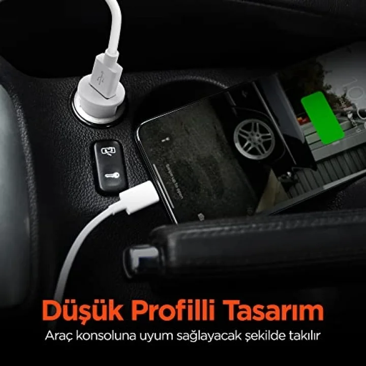 Araç Şarjı Tekli 2.1A 15098 , Beyaz