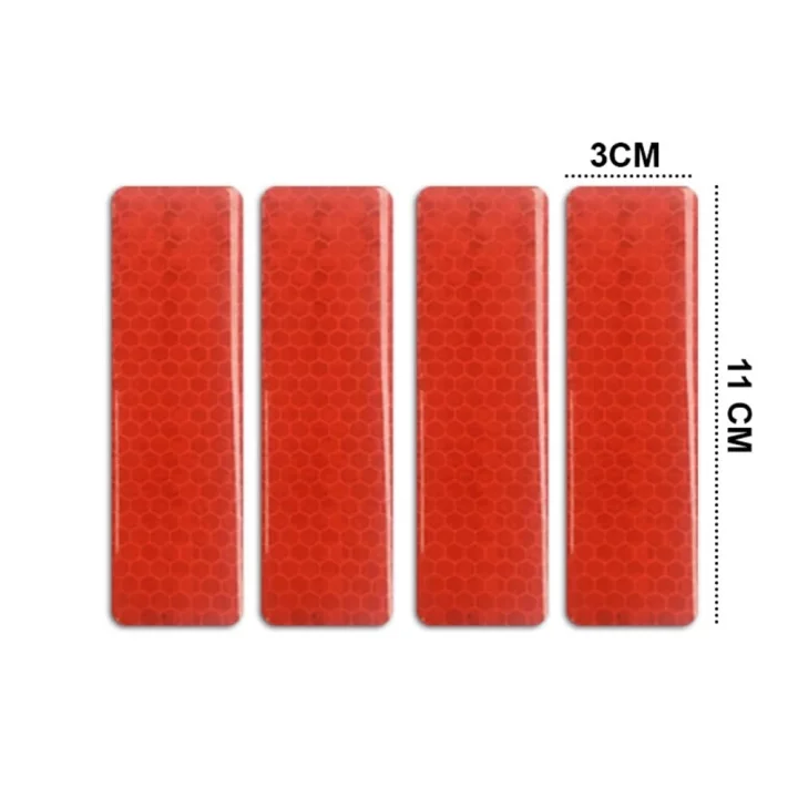 ARAÇ Uyarıcı Reflektif İkaz Sticker 4lü 11x3 cm