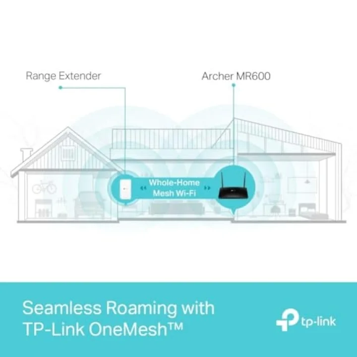 Archer MR600, 4G+ Cat6 AC1200 Mbps Wireless Dual-Band Gigabit Router, 4G/3G SIM Yuvası, MU-MIMO Teknolojisi, Yapılandırma Gerektirmez, Konuk Ağı ve Ebeveyn Kontrolü Desteği