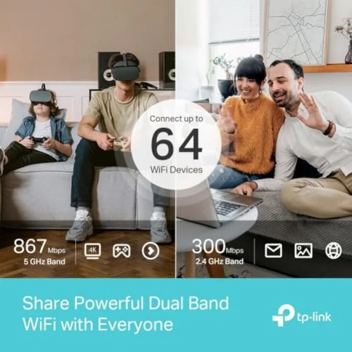 Archer MR600, 4G+ Cat6 AC1200 Mbps Wireless Dual-Band Gigabit Router, 4G/3G SIM Yuvası, MU-MIMO Teknolojisi, Yapılandırma Gerektirmez, Konuk Ağı ve Ebeveyn Kontrolü Desteği