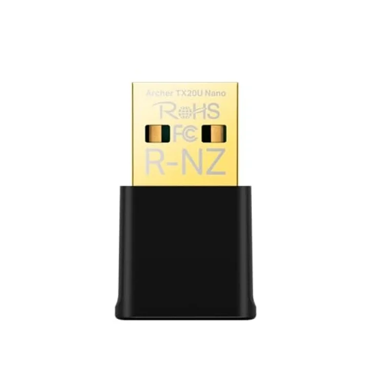 Archer TX20U Nano, AX1800 Mbps, Çift Bant, MU-MIMO, USB 2.0, WPA3, Windows 10/11 Uyumlu, Wi-Fi 6 Nano USB Adaptör
