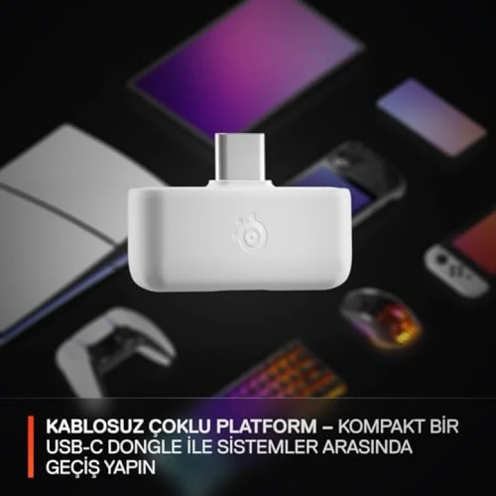 Arctis Nova 5P Wireless ve Bluetooth Kablosuz Oyuncu Kulaklığı Beyaz