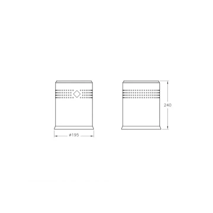 Arkitekta A44048 Çöp Kovası, 3 L, Parlak Paslanmaz Çelik Kaplama