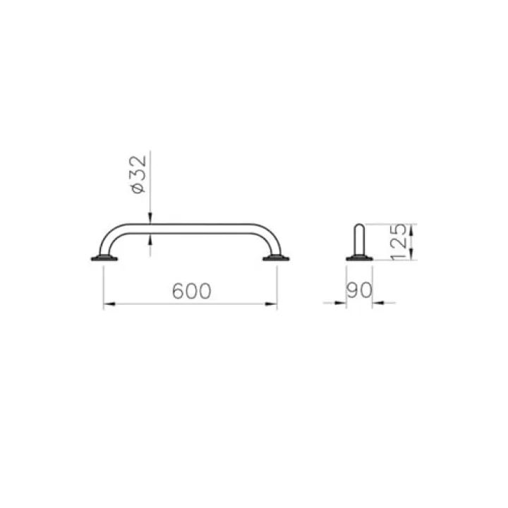Arkitekta A44449 Tutunma Barı, 60 cm