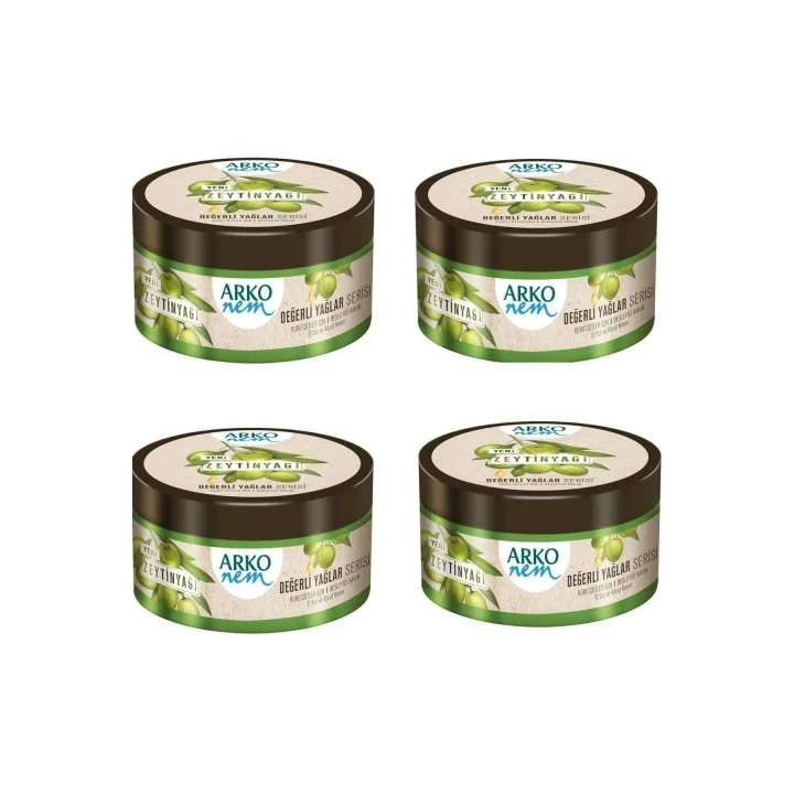 ARKO Nem Krem Değerli Yağlar Zeytinyağlı 250 Ml 4lü Set, 86905064920838