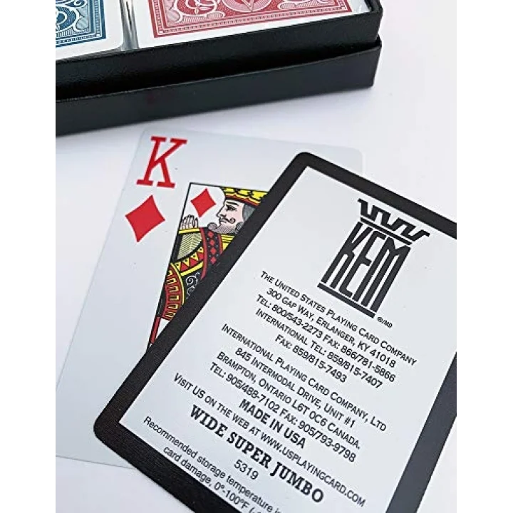 Arrow, Poker Boyu, Jumbo Endeks Kırmızı & Mavi, Çift Deste