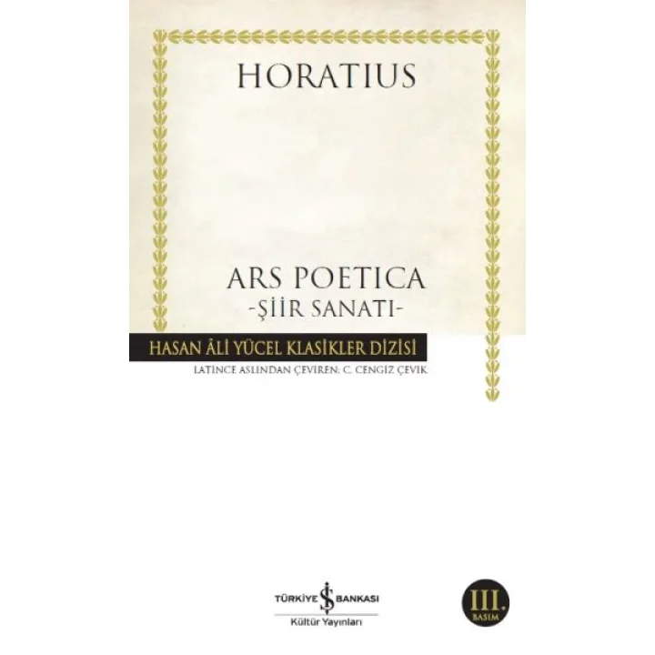 Ars Poetica - Şiir Sanatı - Hasan Ali Yücel Klasikleri