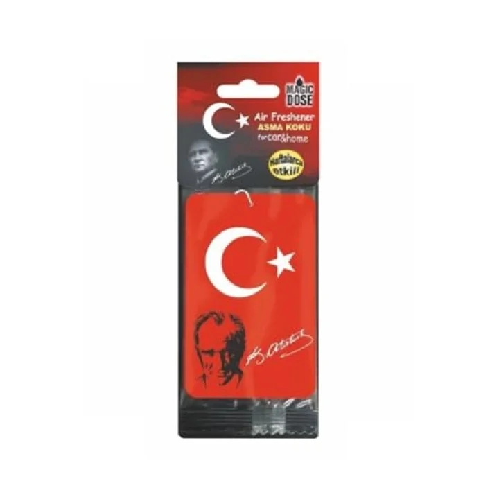 Asma Karton Koku Türk Bayrağı-Atatürk