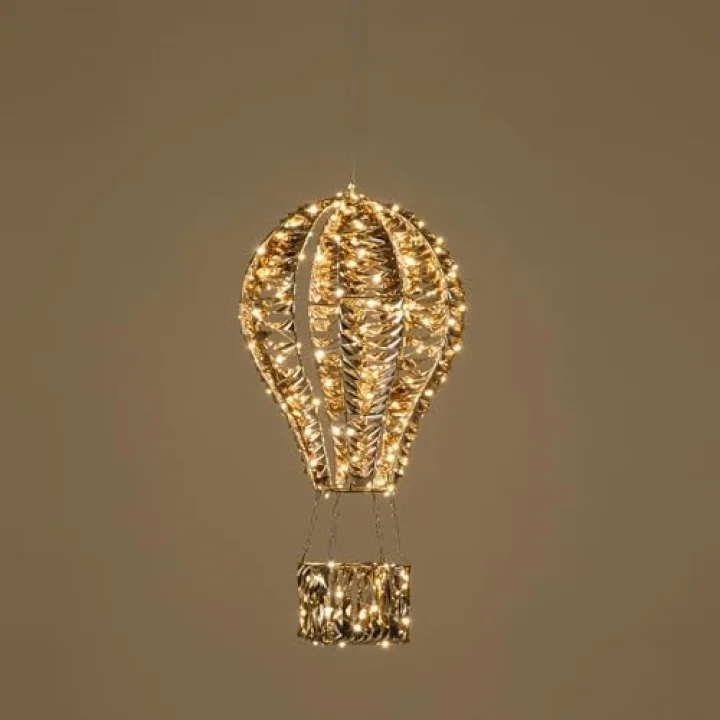 Asu Led Işıklı Balon Dekor 48 cm Altın