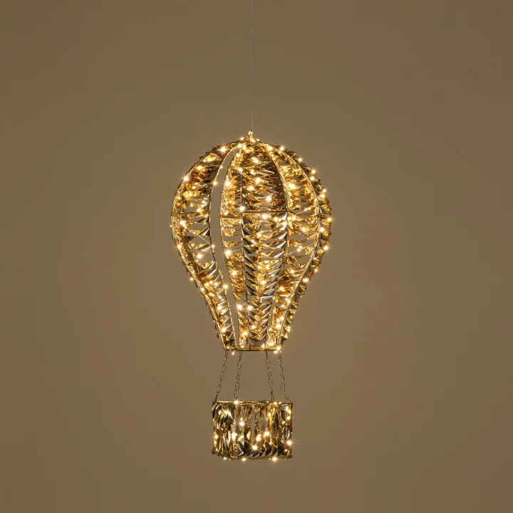 Asu Led Işıklı Balon Dekor 48 cm Altın