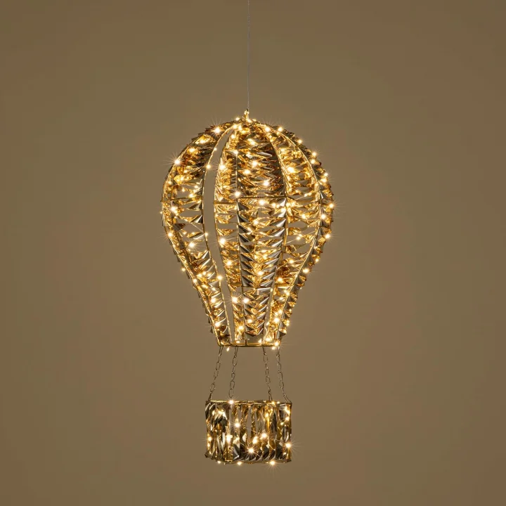Asu Led Işıklı Balon Dekor 60 cm Altın
