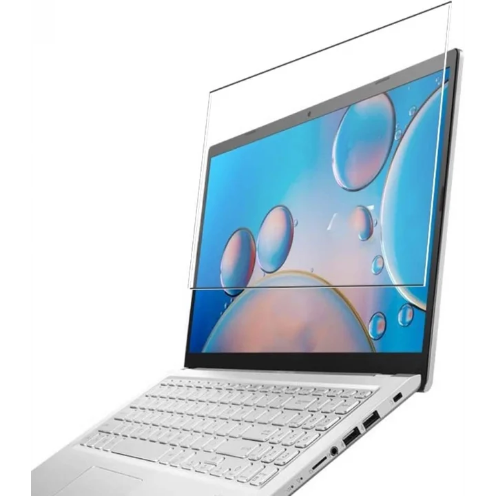 Asus D515DA 15.6 İnç İle Uyumlu Ekran Koruyucu Notebook, 9H Temperli Kırılmaz Esnek Nano Cam, Çizilmeye Ve Darbeye Dayanıklı Laptop Koruma, HD Şeffaf