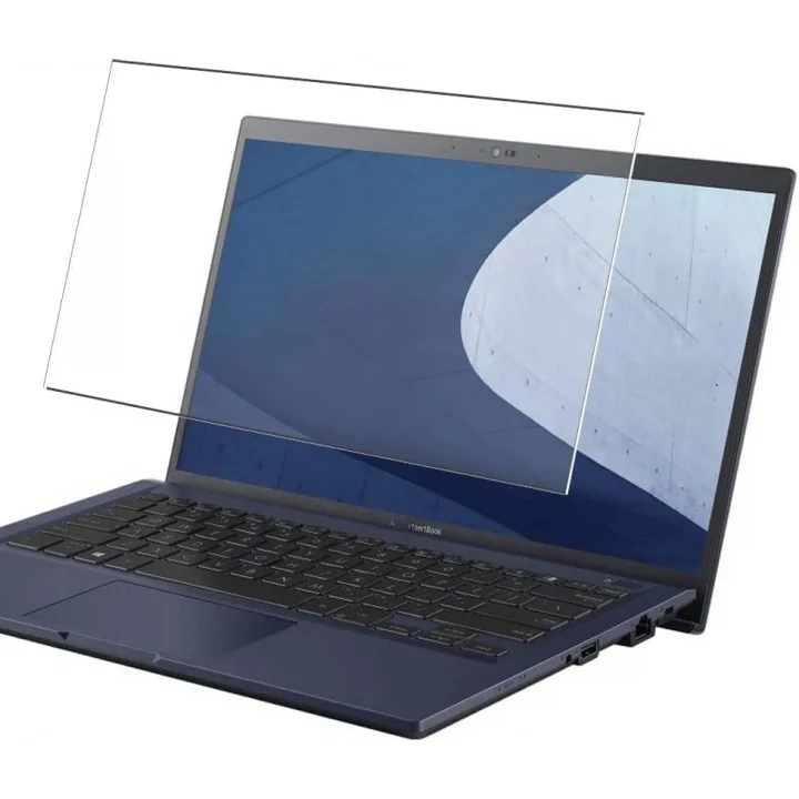 Asus Expertbook B1 15.6 İnç İle Uyumlu Ekran Koruyucu Notebook, 9H Temperli Kırılmaz Esnek Nano Cam, Çizilmeye Ve Darbeye Dayanıklı Laptop Koruma, HD Şeffaf