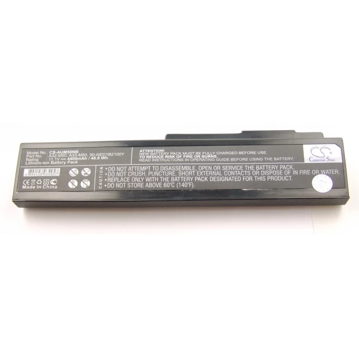 ASUS G50, M50, A32-M50, Li-ion, 11,1V, 4400 mAh, 48,8Wh, siyah için uygun batarya