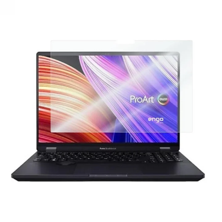 Asus Proart Studiobook Pro 16 Oled 16 İnç İle Uyumlu Mat Ekran Koruyucu Notebook, Yansıma Ve Parlama Önleyici Parmak İzi Bırakmayan Laptop Koruma, 9H Temperli Kırılmaz Esnek Nano Cam 16:10