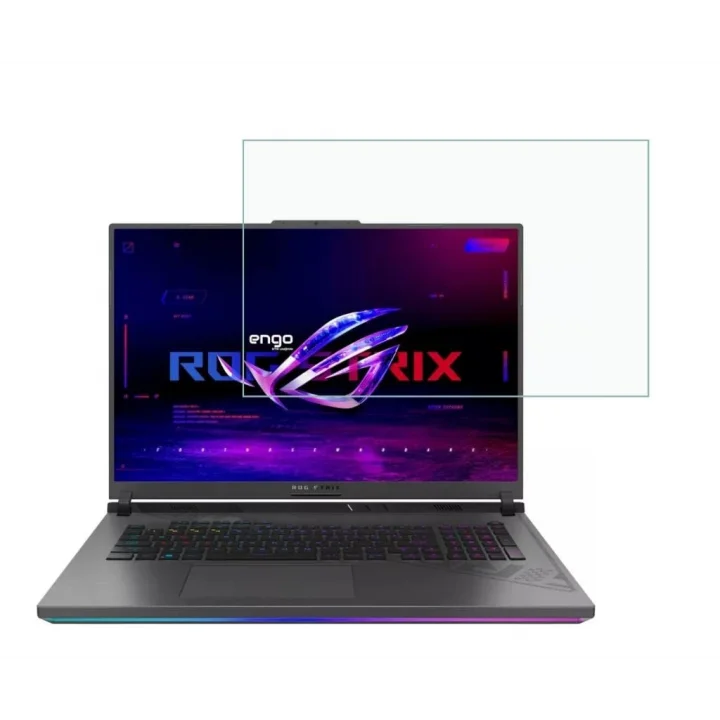 Asus Rog Strix Scar 18 Gaming 18 İnç İle Uyumlu Ekran Koruyucu Notebook, 9H Temperli Kırılmaz Esnek Nano Cam, Çizilmeye Ve Darbeye Dayanıklı Laptop Koruma, HD Şeffaf
