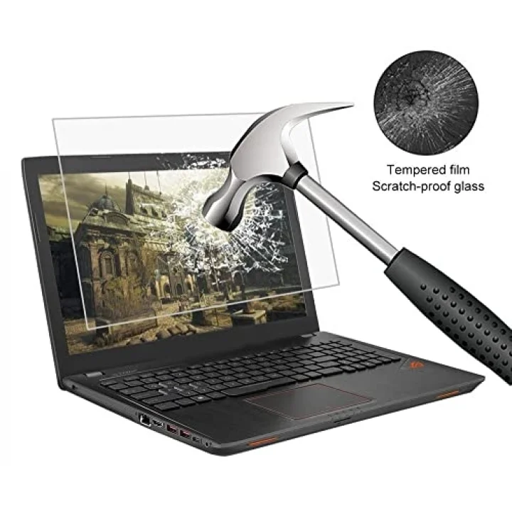Asus Rog Zephyrus 15.6 İnç İle Uyumlu Ekran Koruyucu Notebook, 9H Temperli Kırılmaz Esnek Nano Cam, Çizilmeye Ve Darbeye Dayanıklı Laptop Koruma, HD Şeffaf