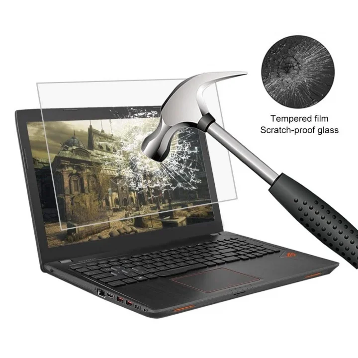 Asus Rog Zephyrus 15.6 İnç İle Uyumlu Ekran Koruyucu Notebook, 9H Temperli Kırılmaz Esnek Nano Cam, Çizilmeye Ve Darbeye Dayanıklı Laptop Koruma, HD Şeffaf