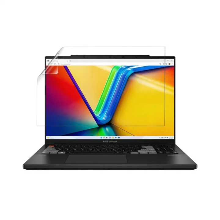 Asus Vivobook Pro 16X Oled 16 İnç İle Uyumlu Ekran Koruyucu Notebook, 9H Temperli Kırılmaz Esnek Nano Cam, Çizilmeye Ve Darbeye Dayanıklı Laptop Koruma, HD Şeffaf 16:10