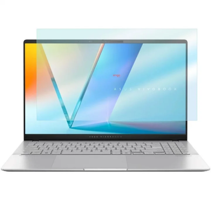 Asus Vivobook S15 Oled 15.6 İnç İle Uyumlu Ekran Koruyucu Notebook, 9H Temperli Kırılmaz Esnek Nano Cam, Çizilmeye Ve Darbeye Dayanıklı Laptop Koruma, HD Şeffaf