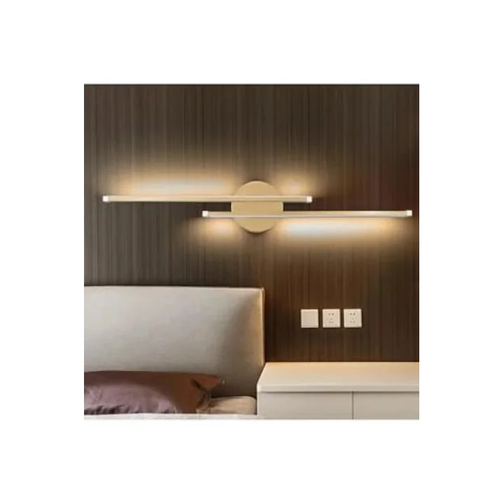 Asya Modern Tasarım Eskitme Renk Gün Işığı Ledli Banyo - Mutfak - Salon Led Duvar 2 Li Aplik