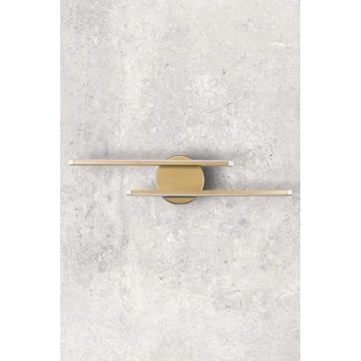 Asya Modern Tasarım Eskitme Renk Gün Işığı Ledli Banyo - Mutfak - Salon Led Duvar 2 Li Aplik