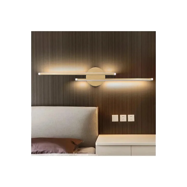Asya Modern Tasarım Eskitme Renk Gün Işığı Ledli Banyo - Mutfak - Salon Led Duvar 2 Li Aplik