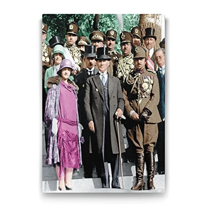 Atatürk ve Latife Hanım Tablosu - 80x125cm