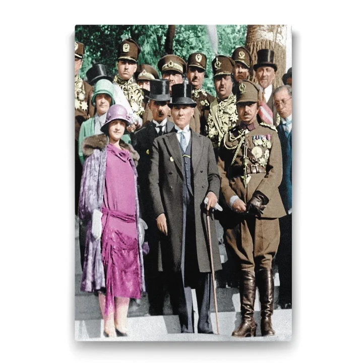 Atatürk ve Latife Hanım Tablosu - 80x125cm